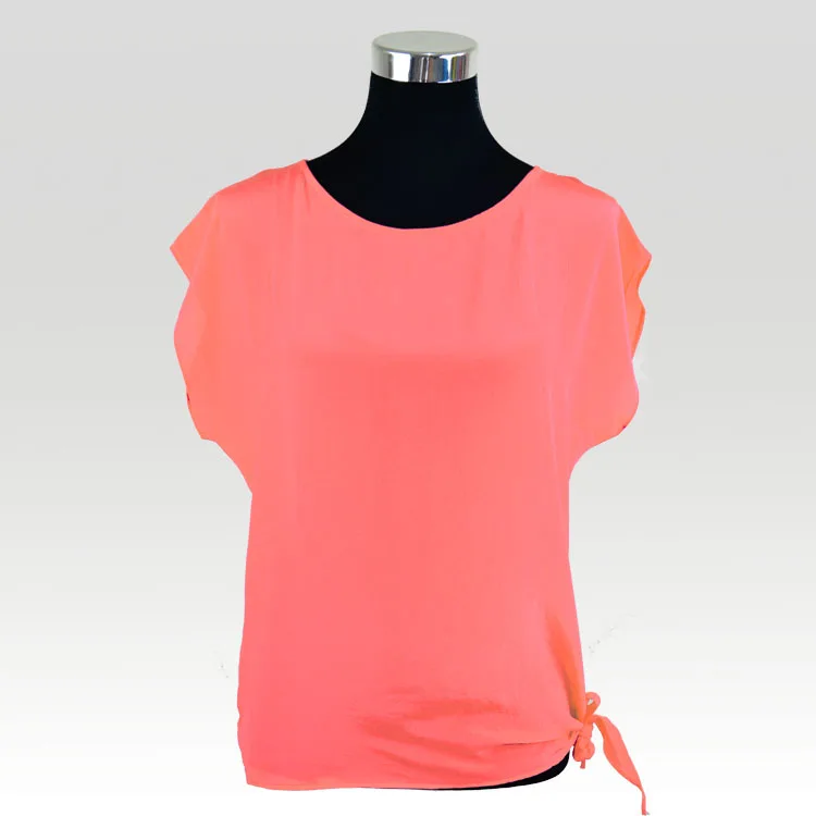 Рубашка женская из 100% натурального шелка однотонная свободного размера | Женская