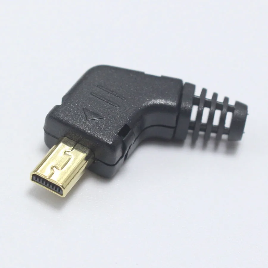1 комплект мини-usb 8-контактный сварочный штекер 8 P позолоченный угловой разъем 4 в 1 DIY черные вилки для цифровой камеры