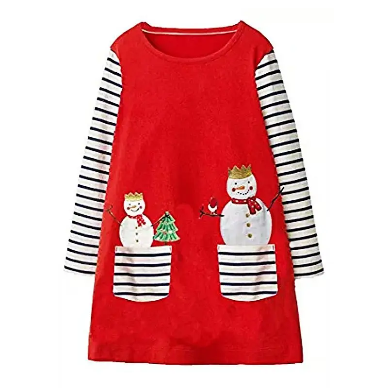 Jumping Meters Princess Alpaca Dress Baby Girl Clothes Kids Party Dresses for Girls Clothing Children Vestidos Christmas | Детская