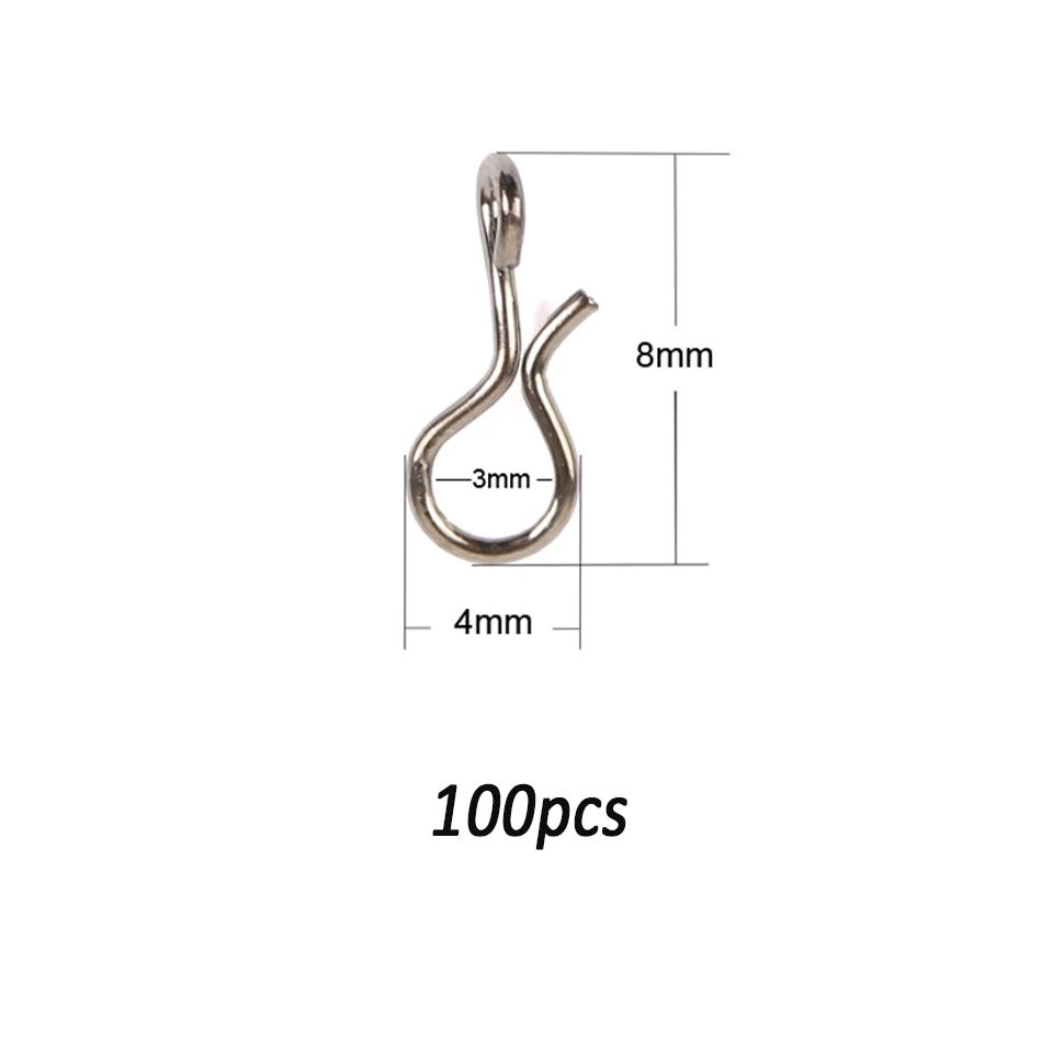 8mm 100pcs Maximumcatch 100 шт./лот рыболовные крючки для ловли нахлыстом, Быстросменные крючки для мух и приманки, рыболовные снасти из углеродистой стали - Цвет: 8mm 100pcs