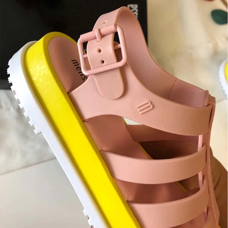 Melissa Woman Jelly Shoes Women Sandals Roman Shoes Breathable Comfortable Beach Sandals Melissa Shoes