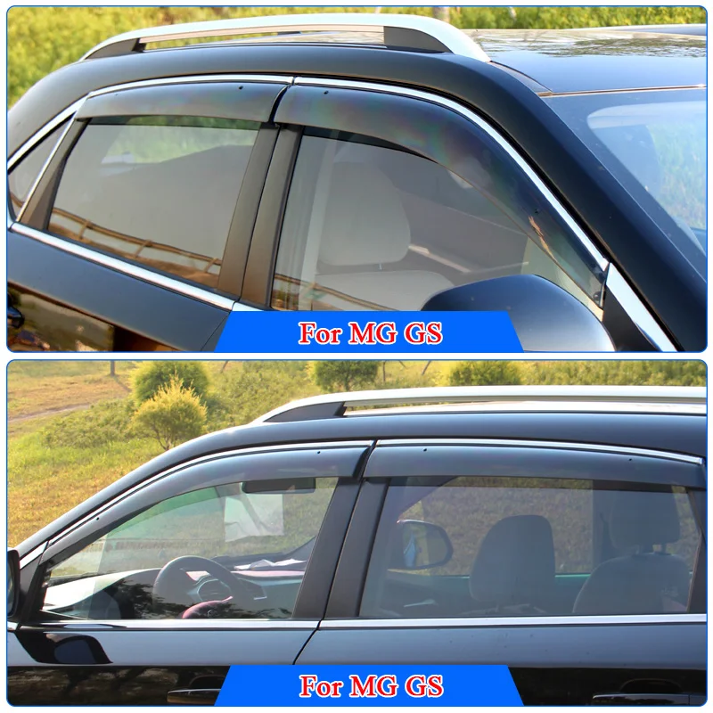 QCBXYYXH Car Styling Awnings Shelters Window Visors rain eyebrow Rain Shield Cover Sticker For MG GS 2015-2018 | Автомобили и