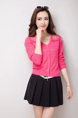 XJXKS ультратонкая летняя Солнцезащитная рубашка женский кардиган свитер накидка