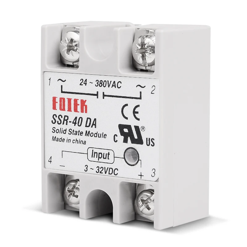 DC-AC 220 V реле Твердые промышленные реле SSR 40 да 3-32 V DC Вход и 24-380VAC Выход 40A AC Выход нагрузки