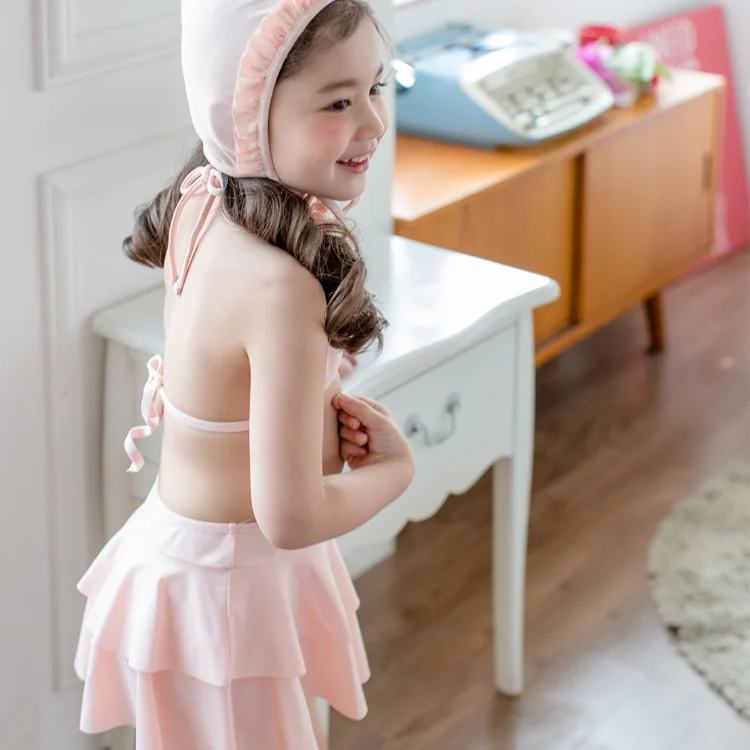 Лето 2019 купальный костюм комплект бикини с высокой талией и русалочкой для