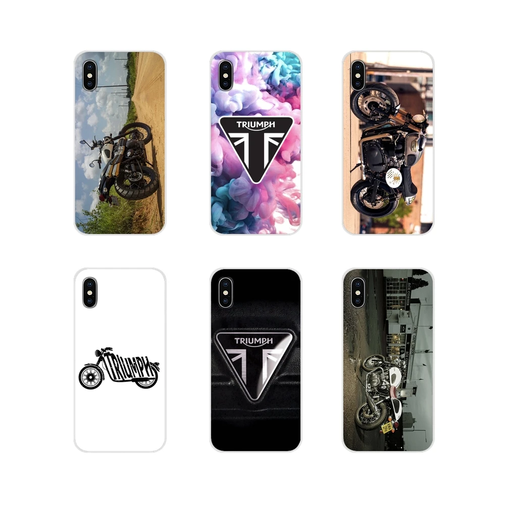 Для Samsung Galaxy S4 S5 MINI S6 S7 edge S8 S9 S10 Plus Note 3 4 5 8 9 Compact Triumph Мотоцикл логотип UK аксессуары