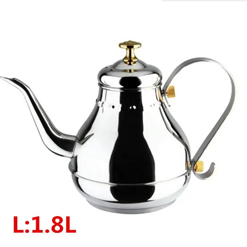 1.2л и 1.8л Эспрессо кофеварка Moka чайник из нержавеющей стали кофейник чайник горшок Европейский стиль кухонные аксессуары инструменты - Цвет: 1.8L