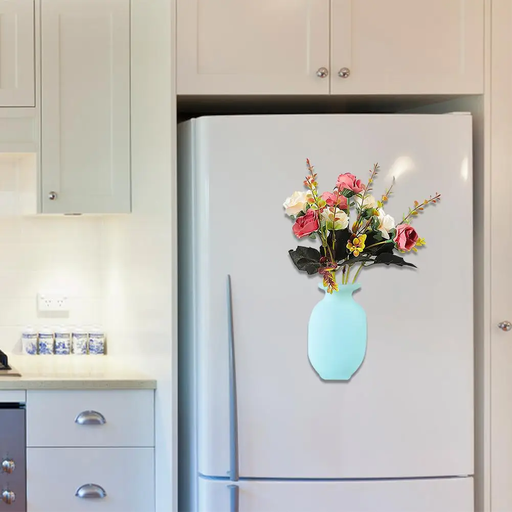 1 шт. простые и современные силиконовые Цветочные Бутылки настенные Вазы Бутон