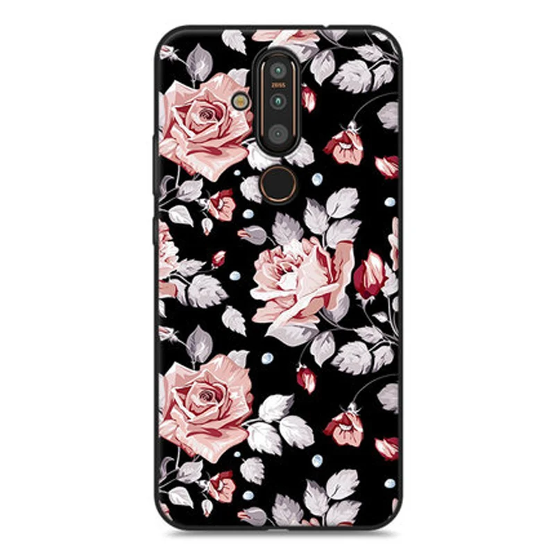 Чехол для Nokia X71 мягкий чехол-накладка с мультяшными животными чехлы NokiaX71 TA-1172 X 71