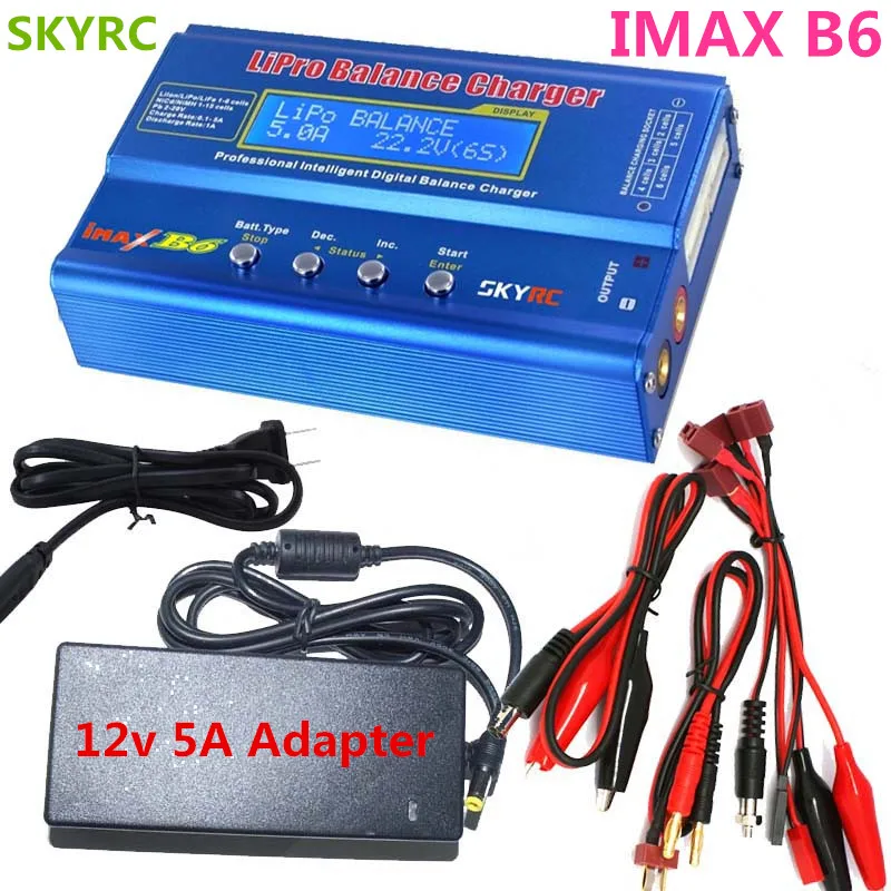 SKYRC IMAX B6 цифровой RC Lipo NiMh батарея баланс зарядное устройство с питанием переменного тока 12 В 5A адаптер для RC вертолет игрушки
