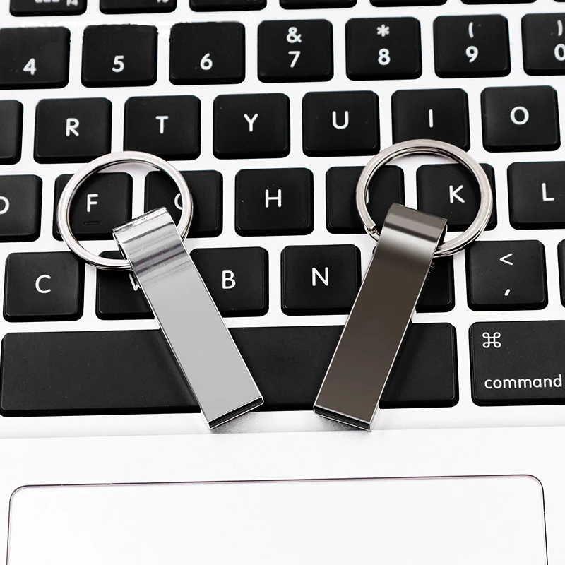 USB флэш-накопитель 2 0 серебристый металлический Флешка 128 Гб 64 ГБ 32 16 8 4 мини-usb