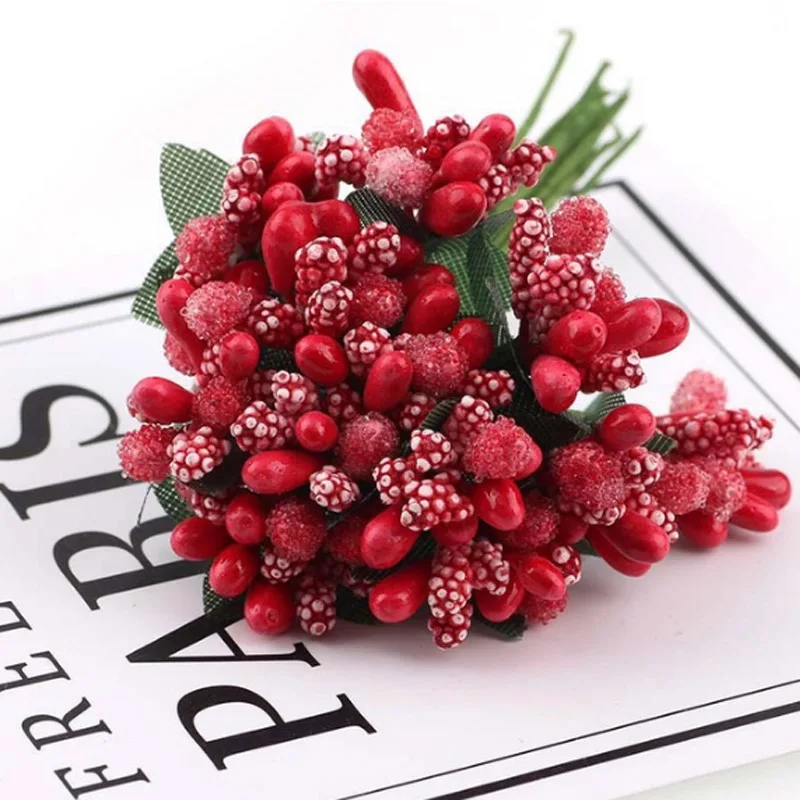 12 шт. stamen sugar Искусственные цветы ручной работы свадебные украшения diy ВЕНОК