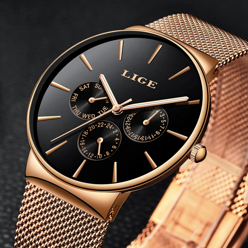 Для Мужчин's Watch2018 Лидирующий бренд LIGE Водонепроницаемый военные часы с