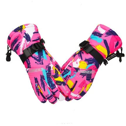 Детские перчатки для катания на лыжах и сноуборде зимние водонепроницаемые с