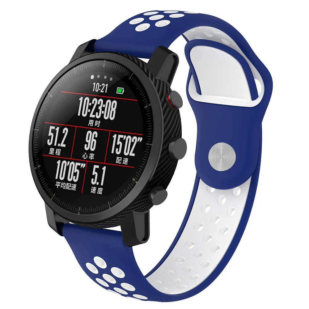 22MM silicone watch strap band For samsung gear s3 frontier Classic sport watchBands for Huami Amazfit Stratos 2/2S watchStraps | Наручные