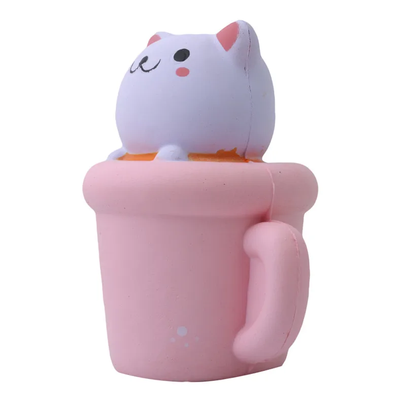 Новый 14 см Jumbo Милая чашка кошка забавная игрушка ролевые симуляторы Обучающие