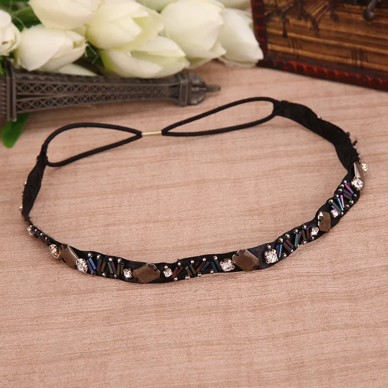 Цветная блестящая головная повязка с блестками для женщин милая волос свадебный