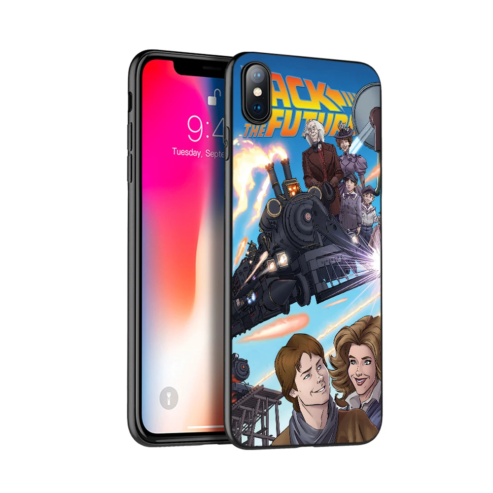Черный чехол из ТПУ для iphone 5 6 6s 7 8 plus x 10 XR XS 11 pro MAX машина возврата в