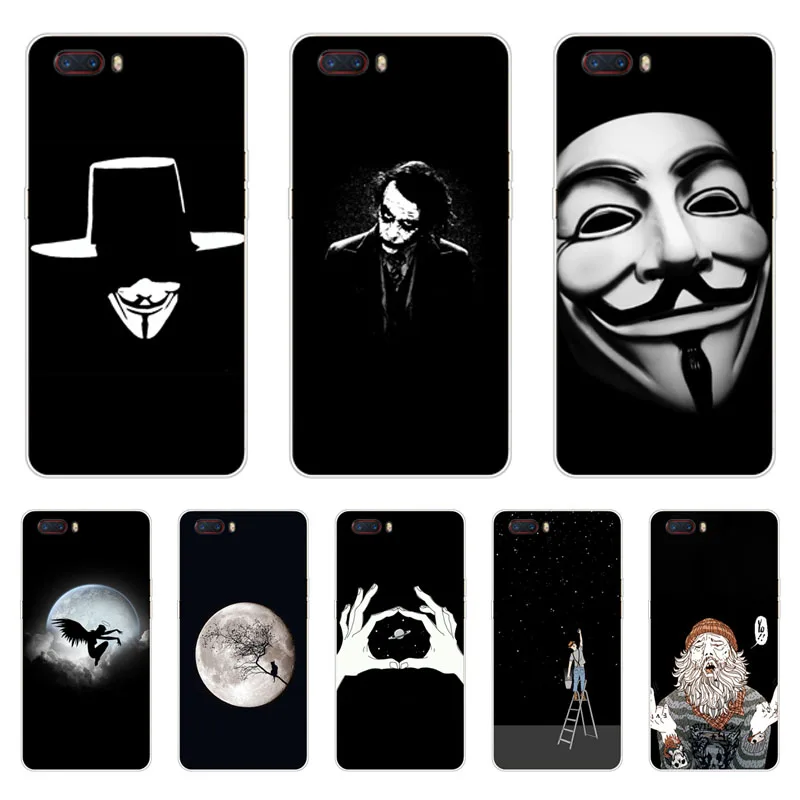 zte nubia m2 Case Silicon Black graffiti Painting Soft TPU Back Cover for 5.5&quot Protect Phone cases shell |