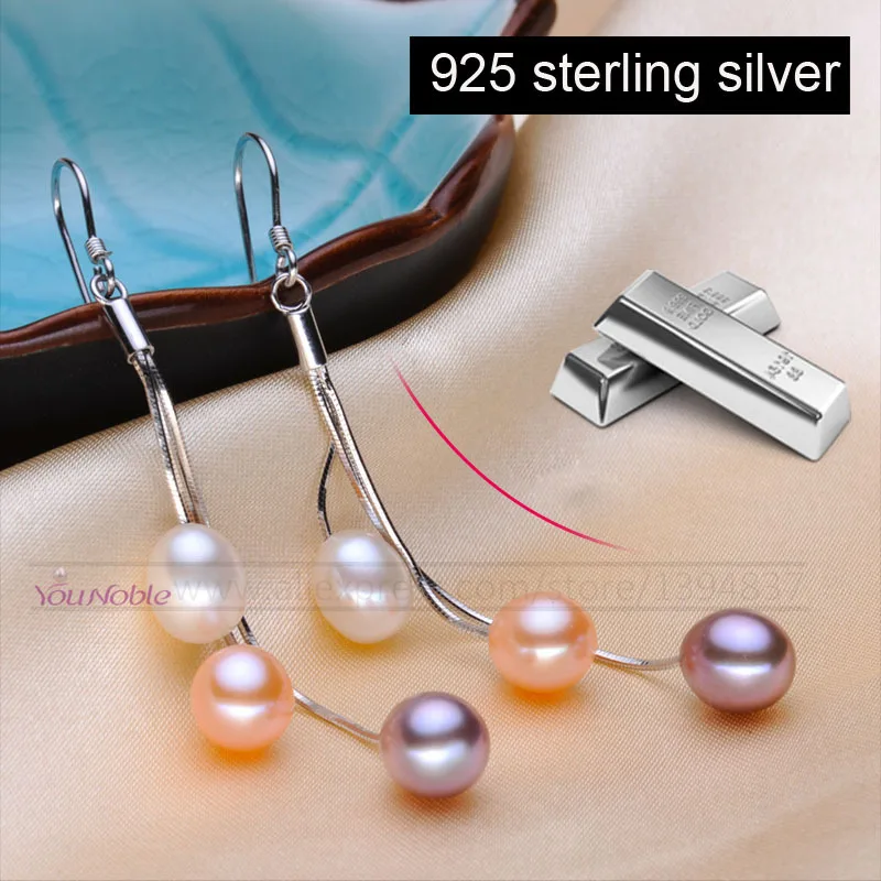 Женские серьги подвески в виде капли пресной воде|earrings crown|earring holderearring findings sterling