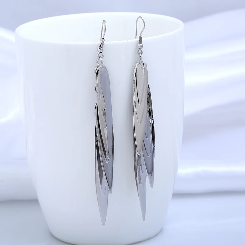 Korean version Style Vintage Long Earrings metal Multi-layered Tassel long For Jewelry 2019 New | Украшения и аксессуары