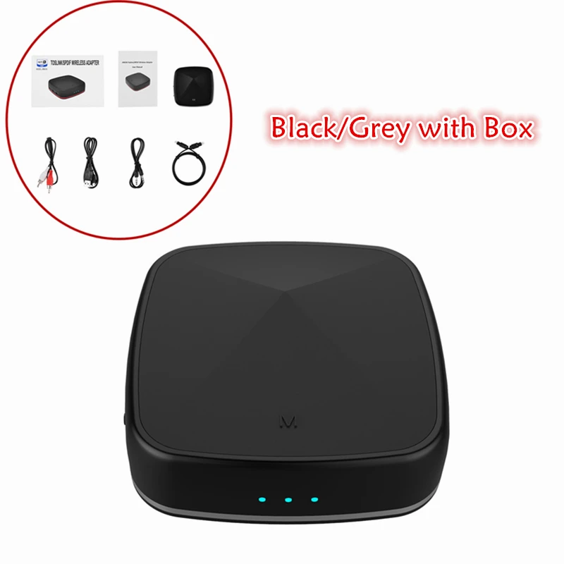 Grey with retail box HAAYOT Aptx HD Bluetooth приемник передатчик беспроводной 3,5 мм Aux RCA оптический SPDIF аудио адаптер CSR8675 низкая задержка для ТВ автомобиля - Цвет: Grey with retail box