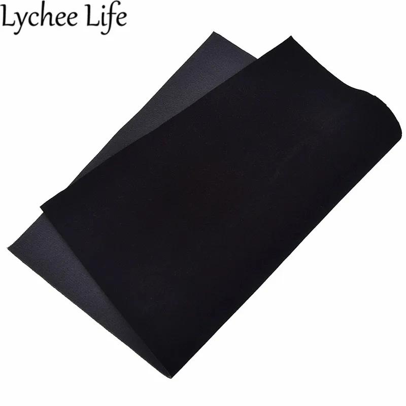 Lychee Life однотонная замшевая ткань A4 PU 29x21 см Ткань DIY Современная домашняя одежда текстиль швейная ткань аксессуары