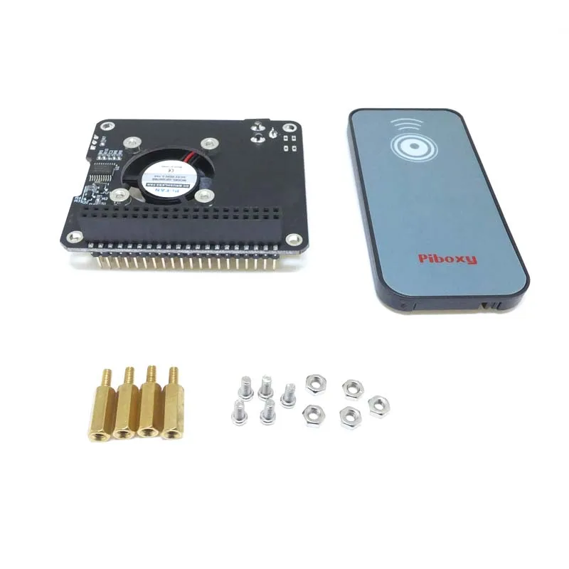 DockerPi PowerBoard for Raspberry Pi 4B&amp3B+&ampAll Platform Power Supply with Safe Shutdown Auto Cooling Fan Expansion Board |