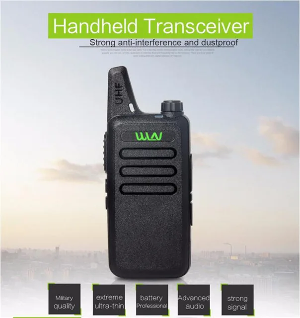 

Portable Radio WLN KD-C1 Mini Wiress Walkie Talkie UHF Handheld Two Way CB Radio station Communicator Transceiver Amateur