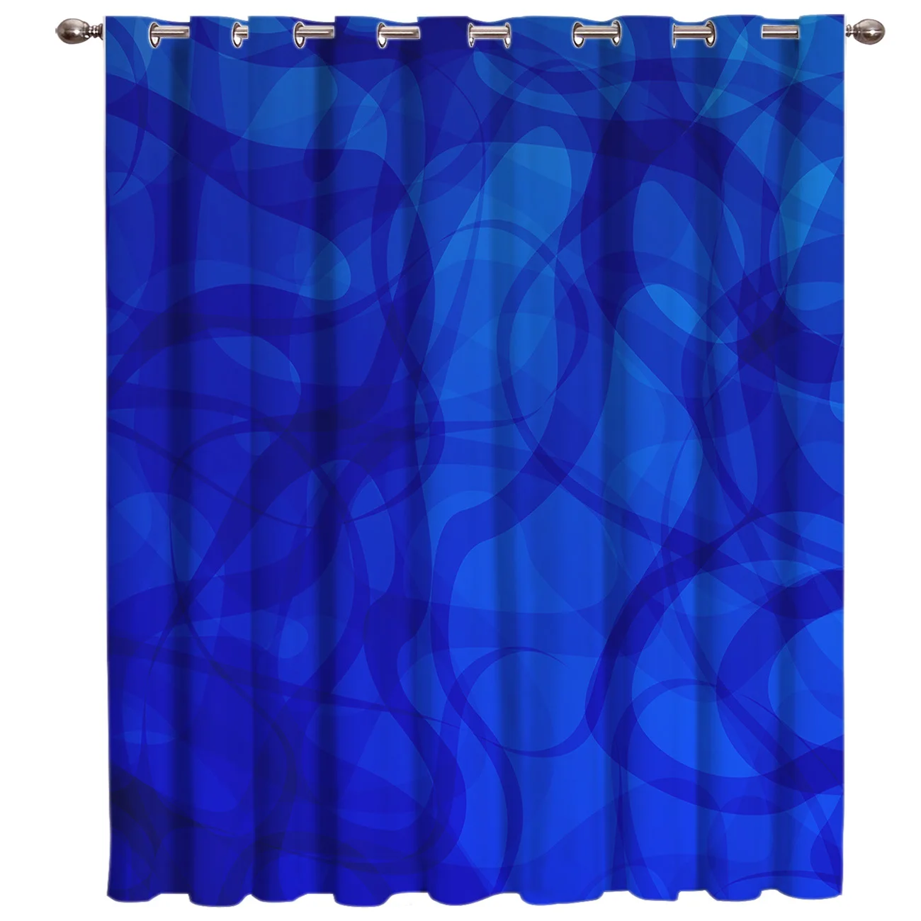 Фото Занавески с синей текстурой s образные декоративные занавески для ванной кухни