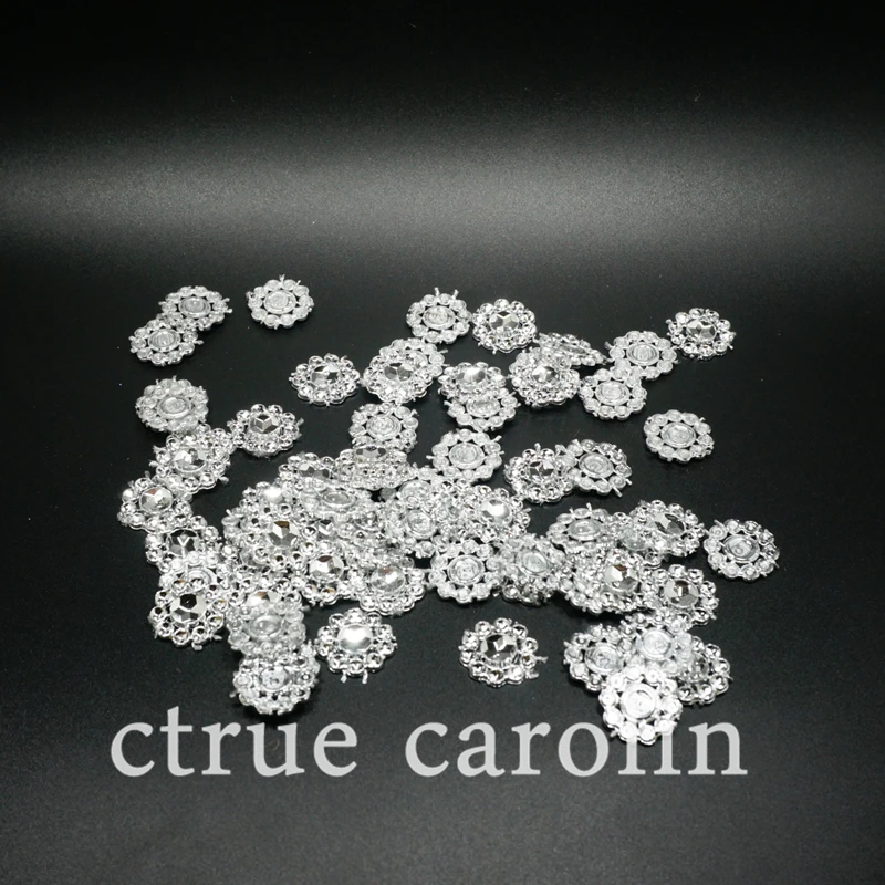 50 шт./партия серебряные стразы цветок ромашки алмазная свадьба deocration сделай сам |