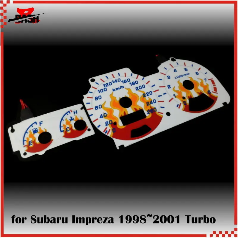 DASH EL свечение датчик для Impreza GC8 1998-2001 260 км Звук Активированный Пламя Дизайн