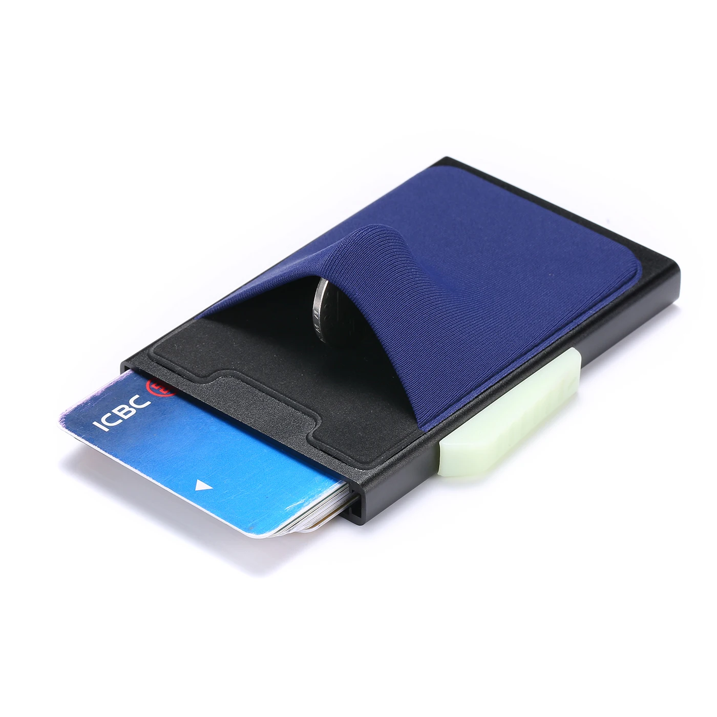 BISI GORO RFID бизнес горячий держатель для кредитных карт для мужчин многофункциональный автоматический алюминиевый футляр для карт мужской мини кошелек Тонкий кошелек