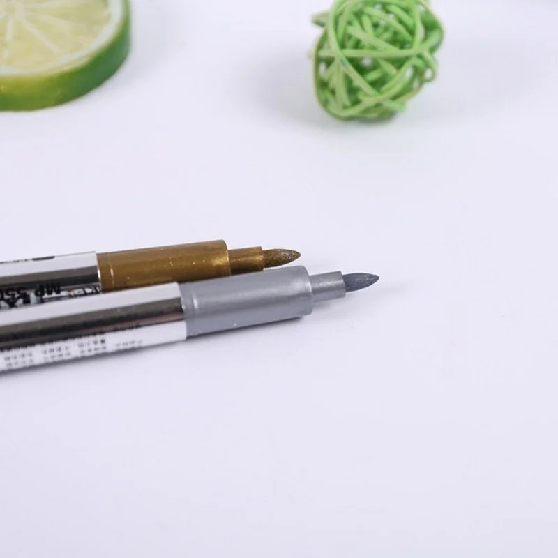 2 шт./компл. DIY Новые металлические Водонепроницаемый маркер с перманентной