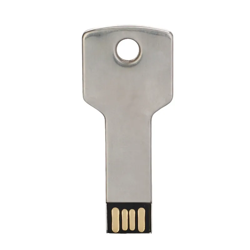 Free custom logo USB флеш-накопитель 32 ГБ в форме ключа, usb накопитель 2,0 128 Гб 64 ГБ, металлический золотой флеш-накопитель 16 ГБ, карта памяти 8 ГБ 4 ГБ, бесплатный логотип на заказ - Цвет: Free custom logo