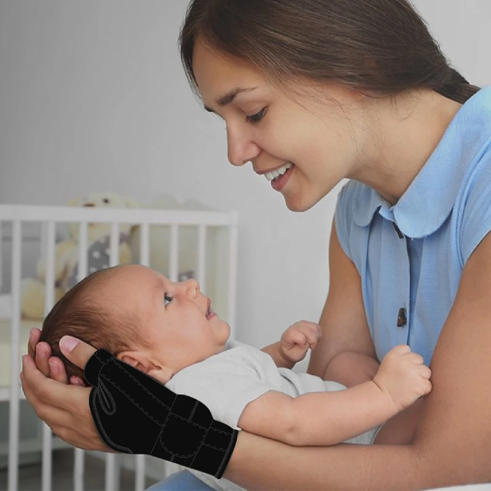 Черный Регулируемый наручный бандаж для мужчин и женщин полезный спортивный