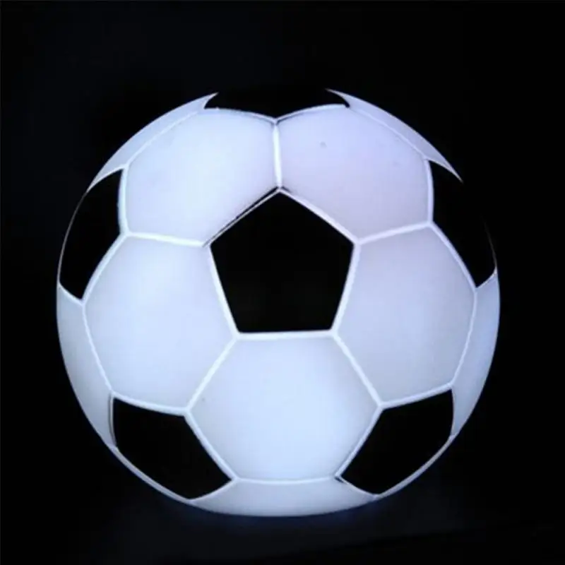 1 шт. домашнего декора цветов изменяя футбол из светодиодов ну вечеринку ночник