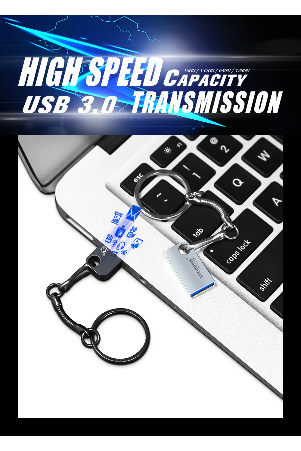 Реальная емкость USB3.0 флеш-накопитель 64 ГБ 32 ГБ cle usb3.0 Флешка 16 ГБ 8 ГБ 4 ГБ Micro USB карта памяти 64 Гб флэш-диск