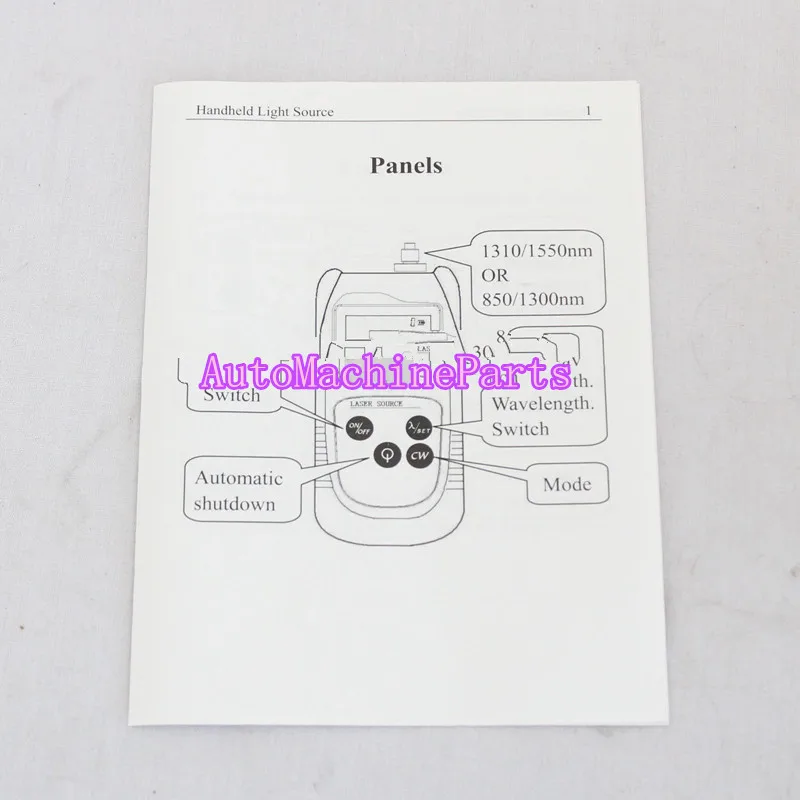 

TLD7002A Hand Held Optical Laser Light Source Dual Wavelength 850&1300nm