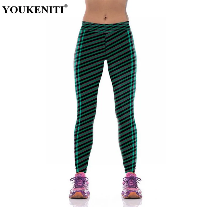 Youkeniti новый косой в полоску 3D цифровой печати eibows из Фитнес Хип Push Up Тонкий Тощий