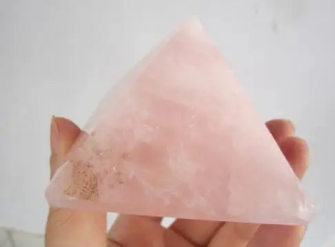300 г натуральная красивая Роза Кристалл целительная Пирамида|healing|healing pyramidshealing