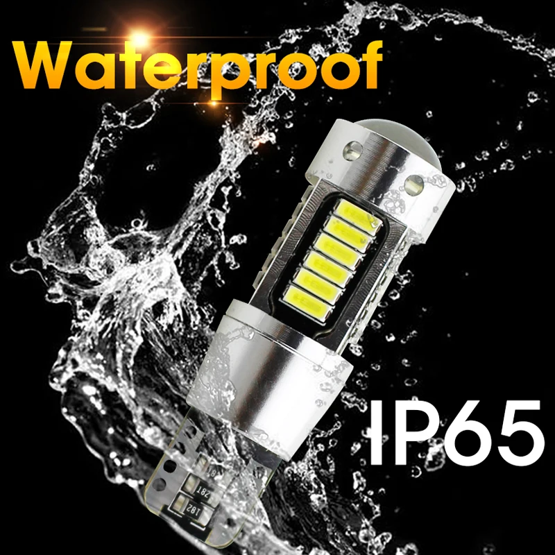 Hlxg T10 W5W Canbus 194 168 светодиодный без ошибок с лампой объектива 4014 30 SMD Автомобильный