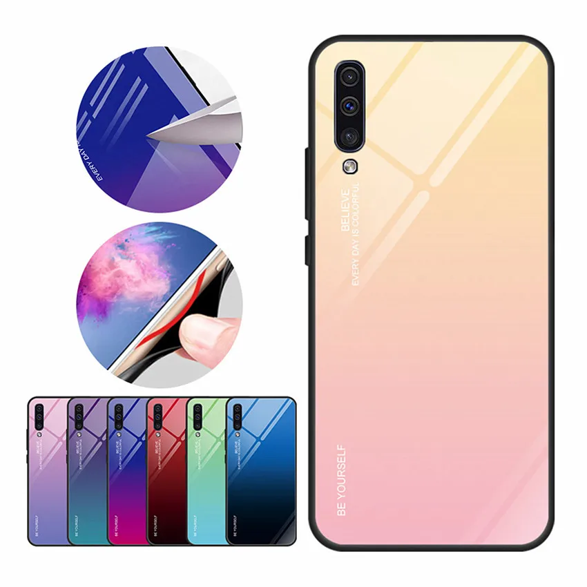 Чехол из закаленного стекла для Samsung Galaxy M20 M10 A30 A50 M 20 10 A 30 50|Бамперы| |