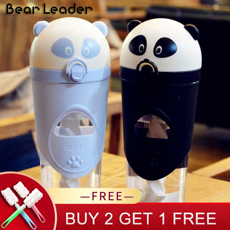 Bear Leader 500 мл Милая мультяшная панда пластиковые спортивные бутылки для воды