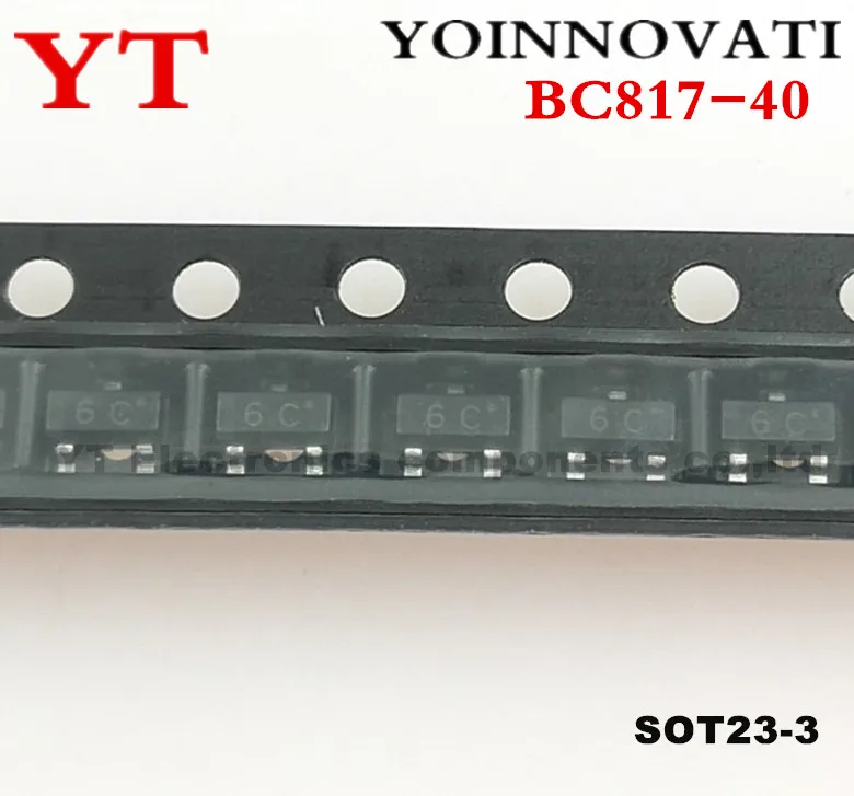 100 шт./лот BC817 40 NPN 45V 500mA 6C SOT 23 IC лучшее качество|10 pcs| |