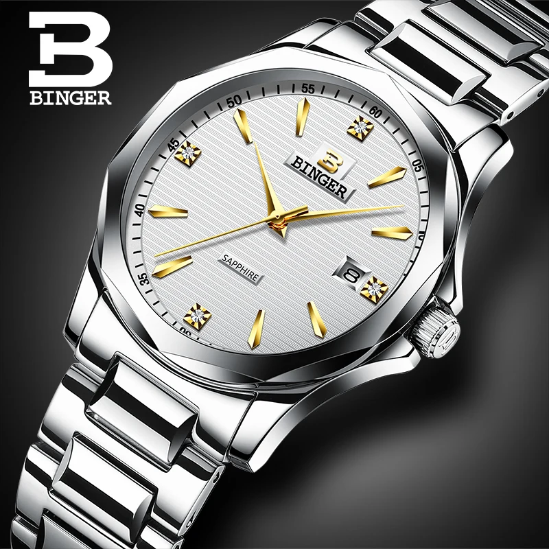 

Классические деловые Дизайнерские мужские часы с кристаллами, Простые Модные полностью Стальные наручные часы с календарем, элегантные кв...