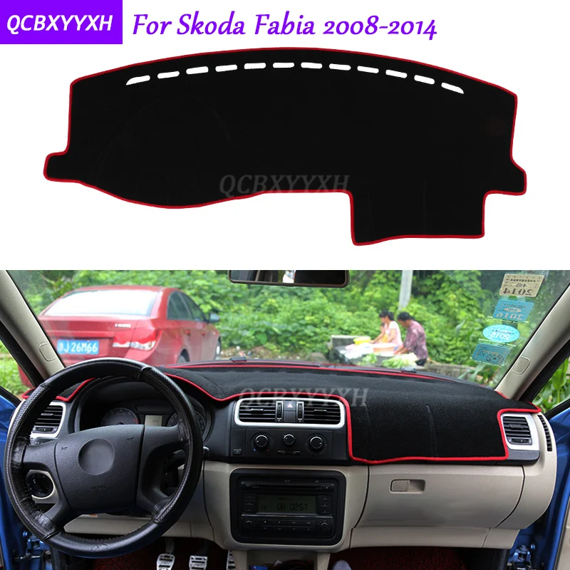 Коврик для приборной панели Skoda Fabia 2008 2014 защитный коврик интерьера Photophobism