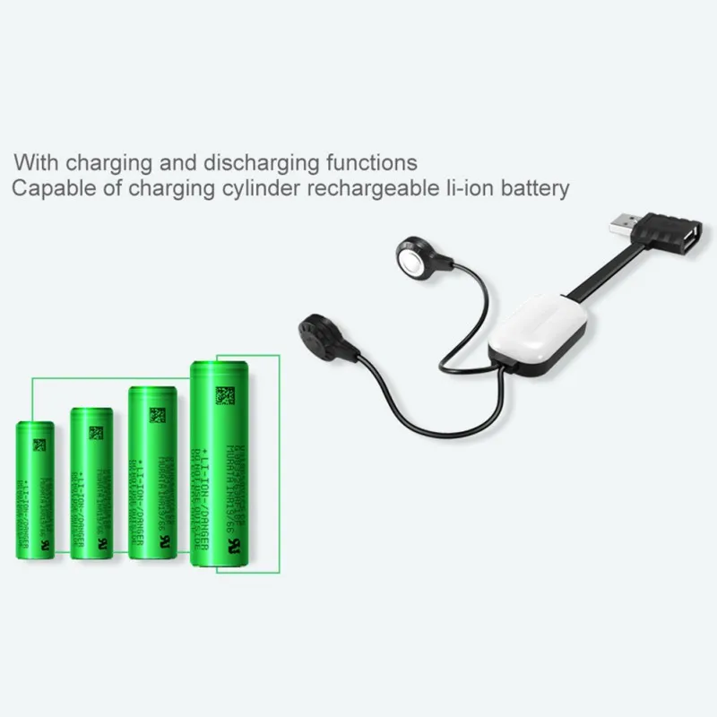 A10 18650 многофункциональное магнитное зарядное устройство USB li ion мини