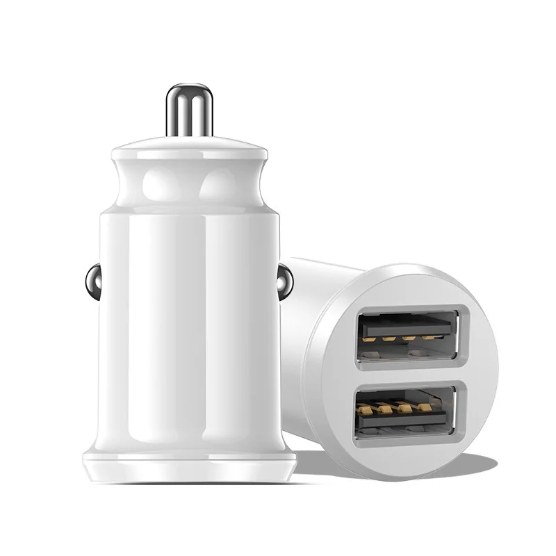 3.1A White ZNP мини USB Автомобильное зарядное устройство для мобильного телефона планшета gps 3.1A быстрое зарядное устройство автомобильное зарядное устройство двойной USB автомобильный адаптер зарядного устройства для телефона в автомобиле - Тип штекера: 3.1A White