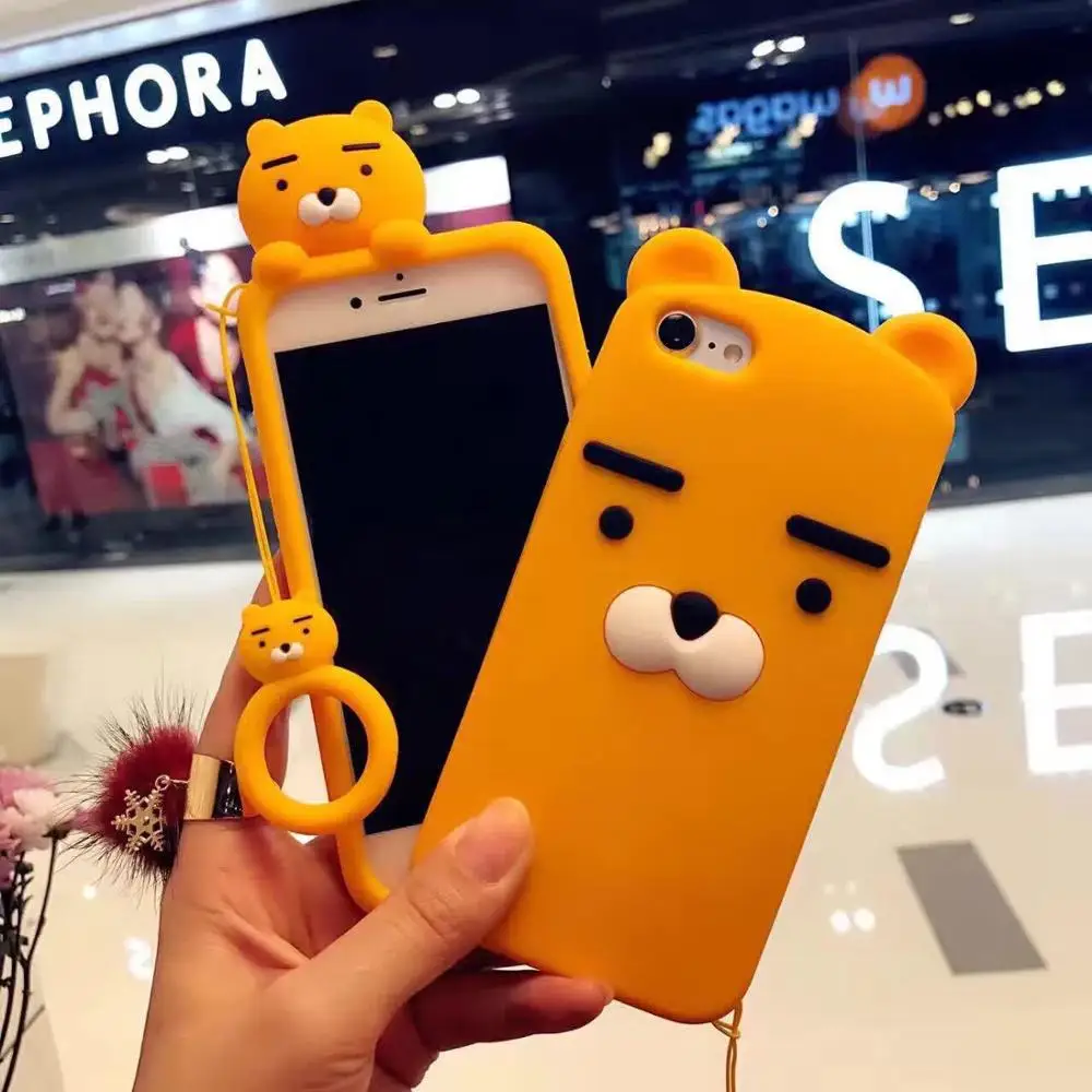 Новый корейский мультфильм папа Лев мобильный телефон оболочка для iPhone 6 7 8 плюс